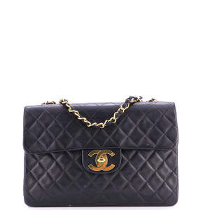 Chanel Maxi Vintage Classic Single Flap Bag Quilted Lambskin